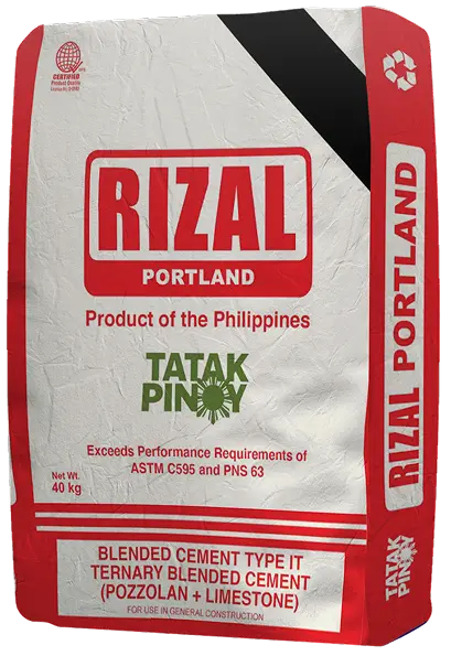 Rizal Ternary Blended Cement Rizal Ternary Blended Cement